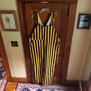 Striped Overalls Unisex